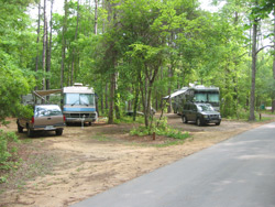 RVs in the Myrtle Beach campground